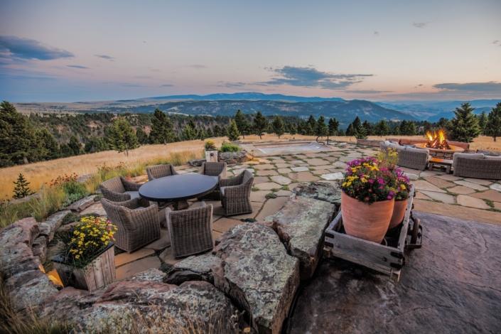 stone patio in Bozeman, MT